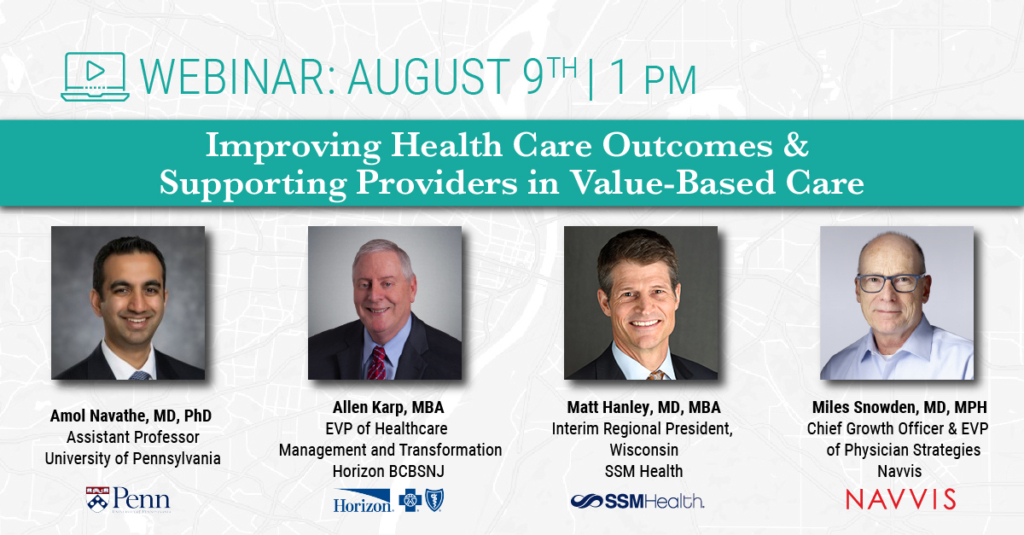 NIHCM Webinar: Improving Health Care Outcomes & Supporting Providers in Value-Based Care