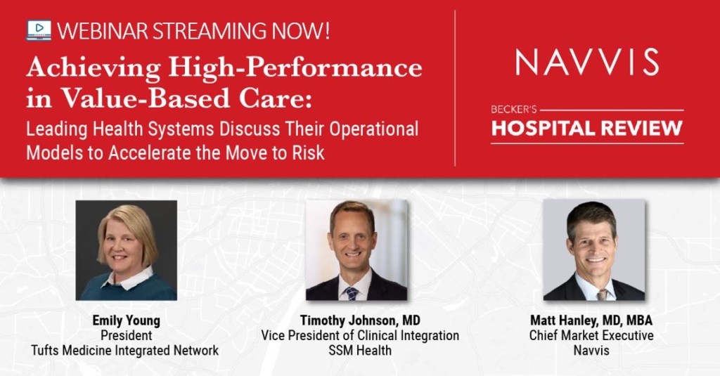 SSM Health and Tufts Executives Join Navvis for Becker’s Webinar